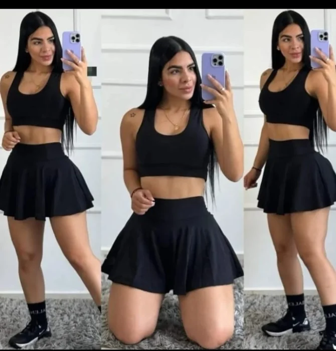 Shorts Pollera Dama  Lycra