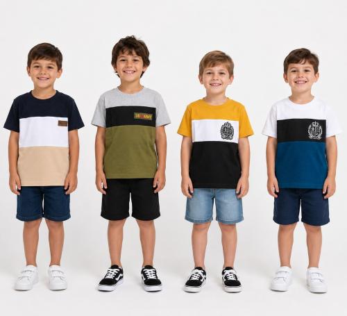 Remera Combinada de Niño 4 al 16