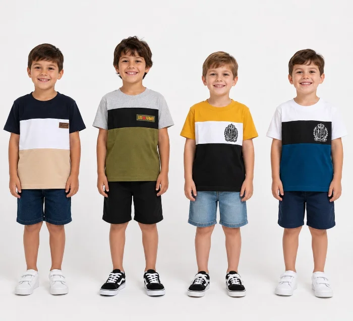 Remera Combinada de Niño 4 al 16