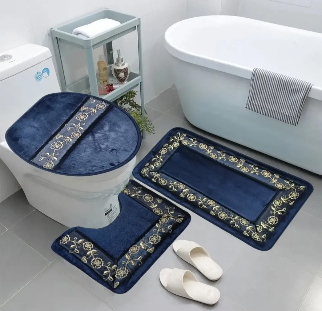 Set de Baño 3 Piezas Bordado - Imagen 2