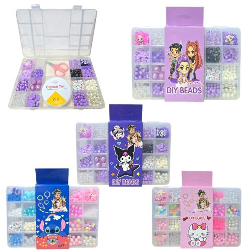 Set Pulseras para Armar Diy Beads 4 Diseños (av5994)