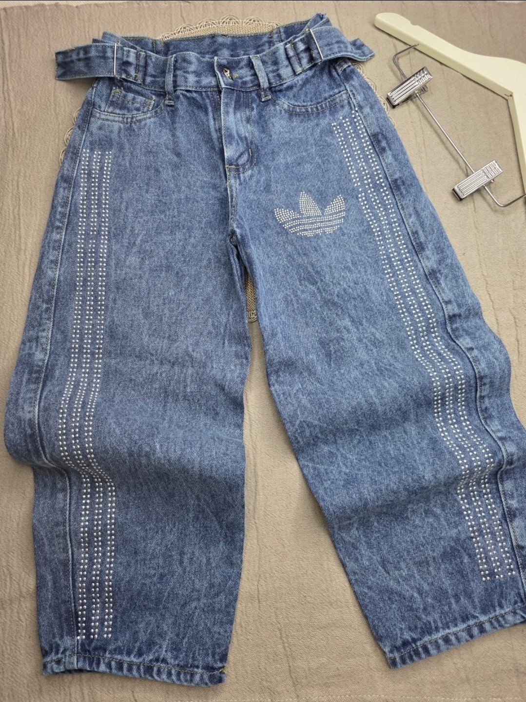 Jean's Baggy Adi Azul con Brillo para Nena. - Imagen 2