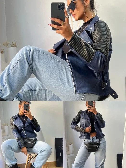 Disponible Campera Engomado Combinado