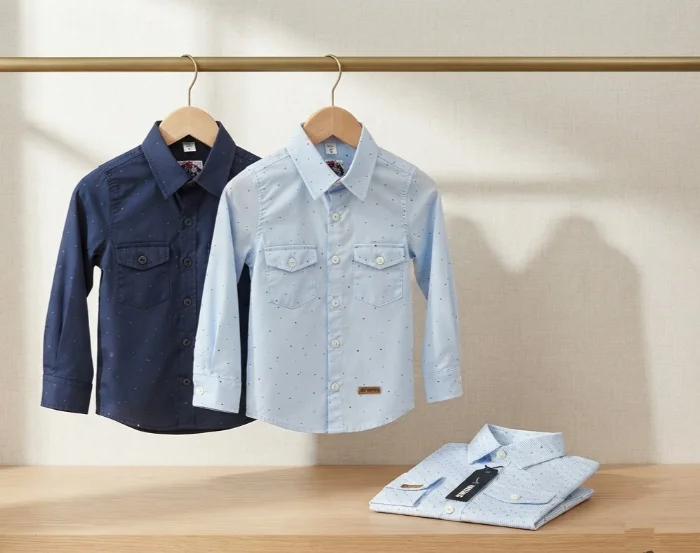 Camisa de Poplin Elastizado Niño