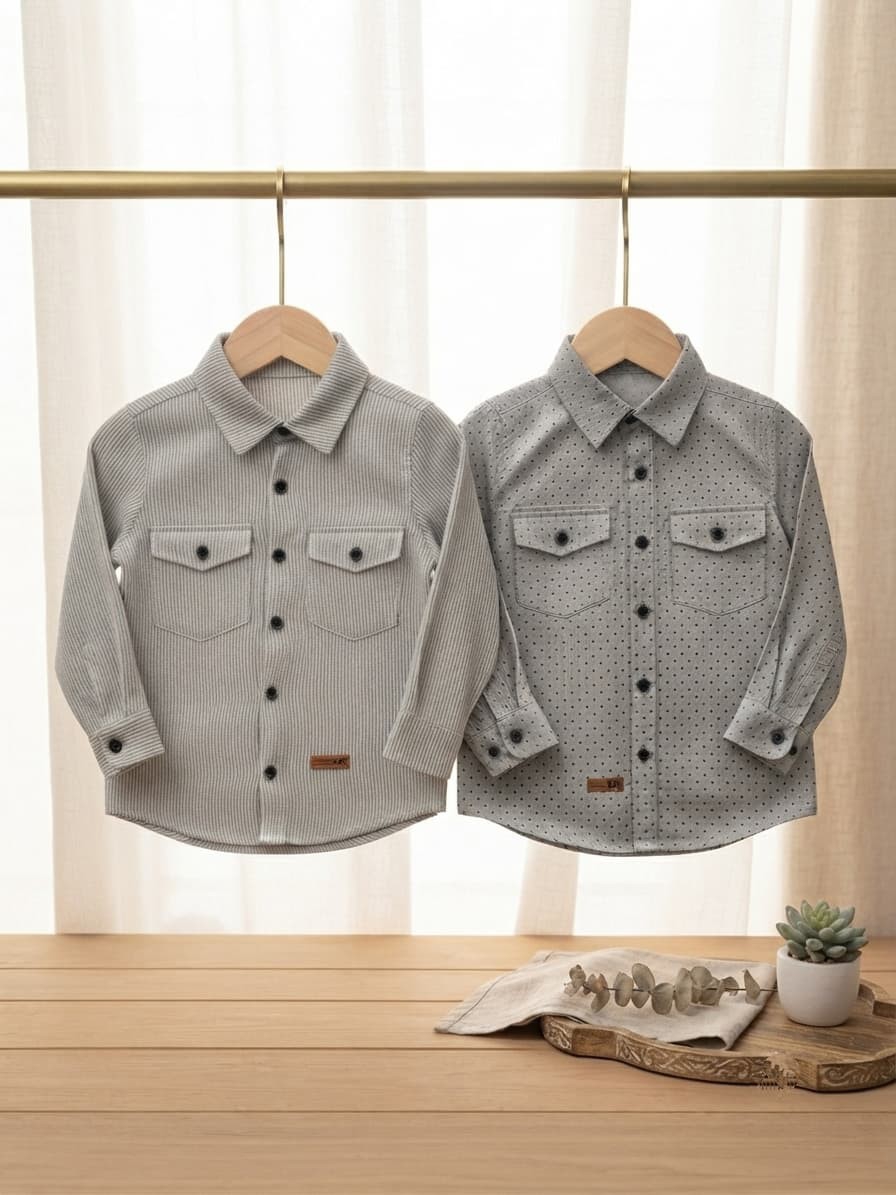 Camisa de Poplin Elastizado Niño - Imagen 2