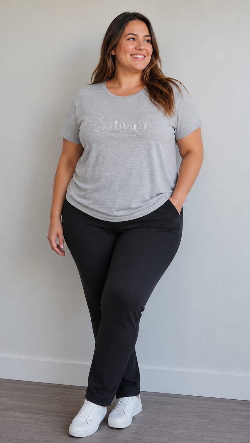Remera Modal Strass Talle Especial - Imagen 2