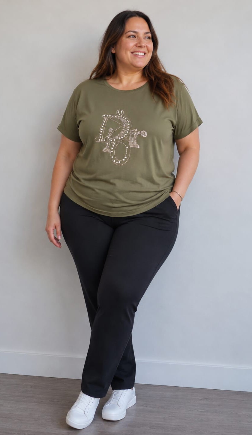 Remera Modal Strass Talle Especial - Imagen 3