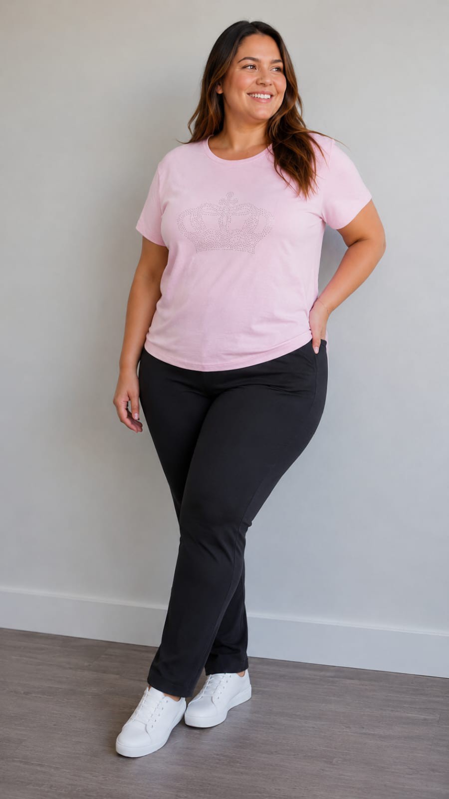 Remera Modal Strass Talle Especial - Imagen 6