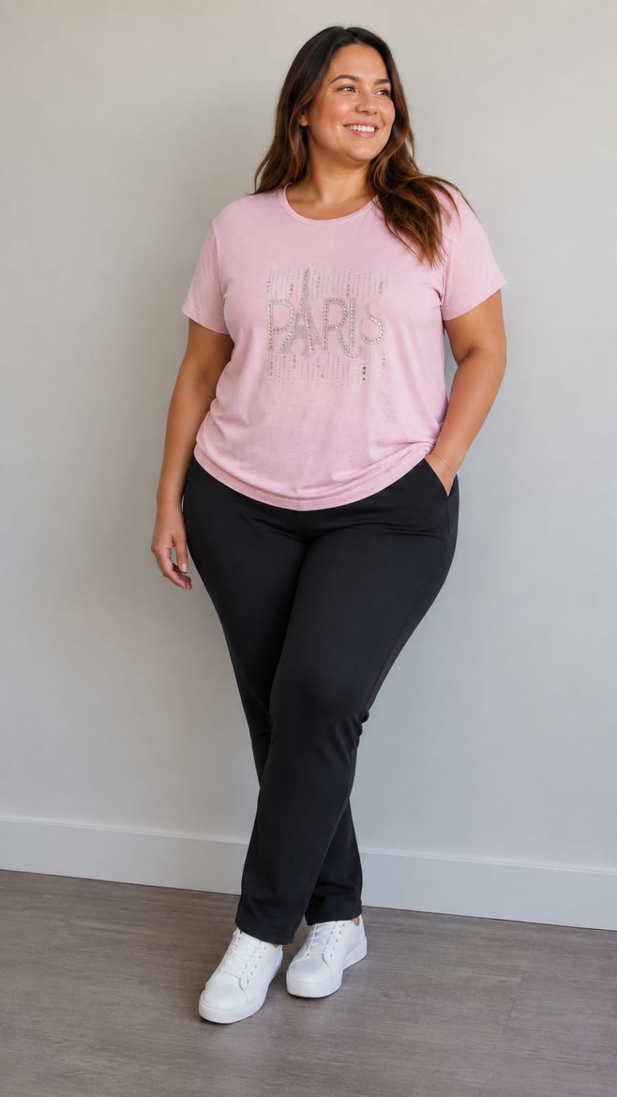 Remera Modal Strass Talle Especial - Imagen 7