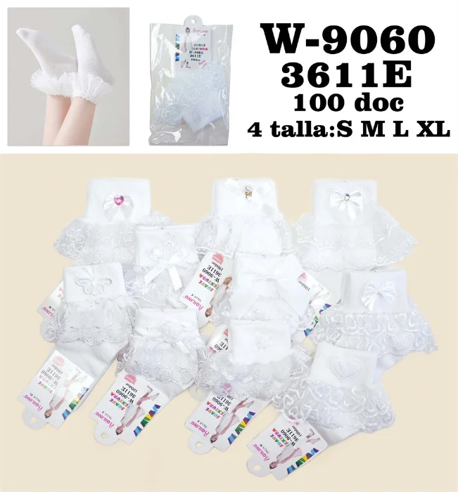 Medias con Puntilla para Bebas y Niñas
