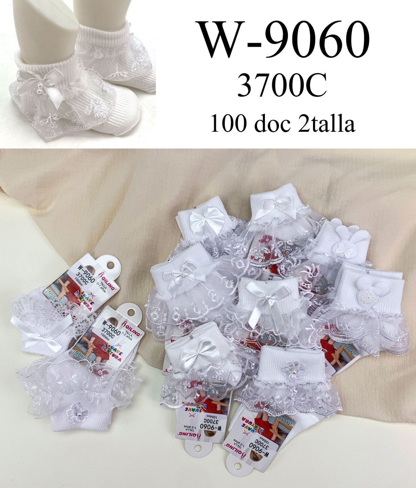 Medias con Puntilla para Bebas y Niñas - Imagen 2