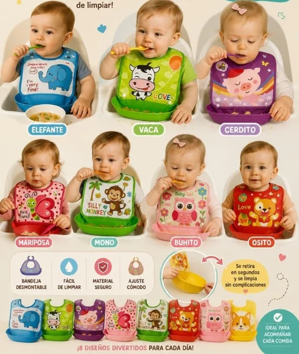 Baberos Plástico
