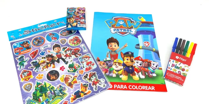 Combo Infantil Librito,cartas,sticker,marcadores