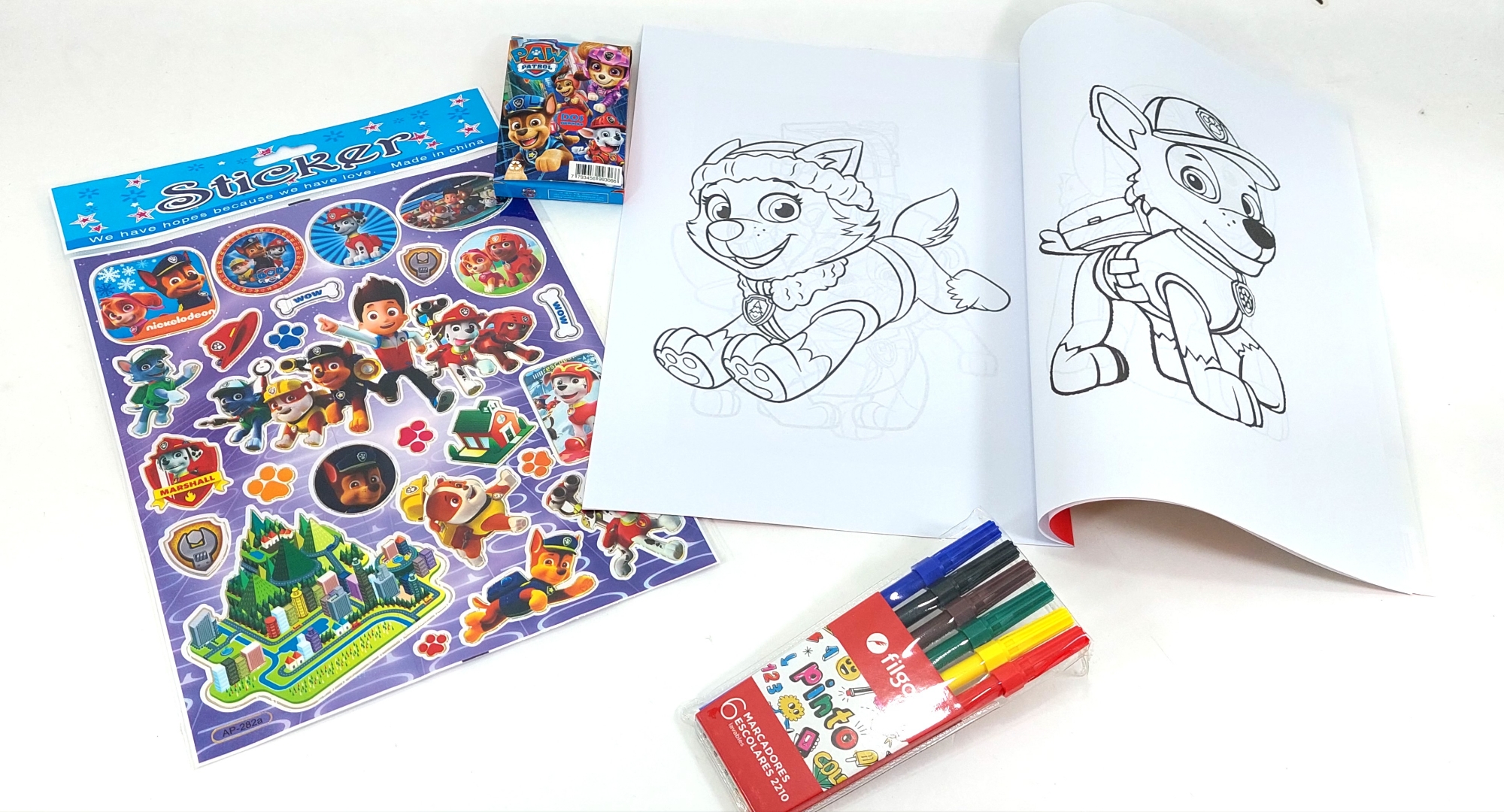 Combo Infantil Librito,cartas,sticker,marcadores - Imagen 2