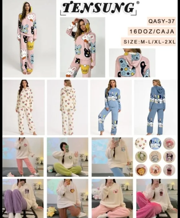 Pijama Tensung con Capucha de Dama
