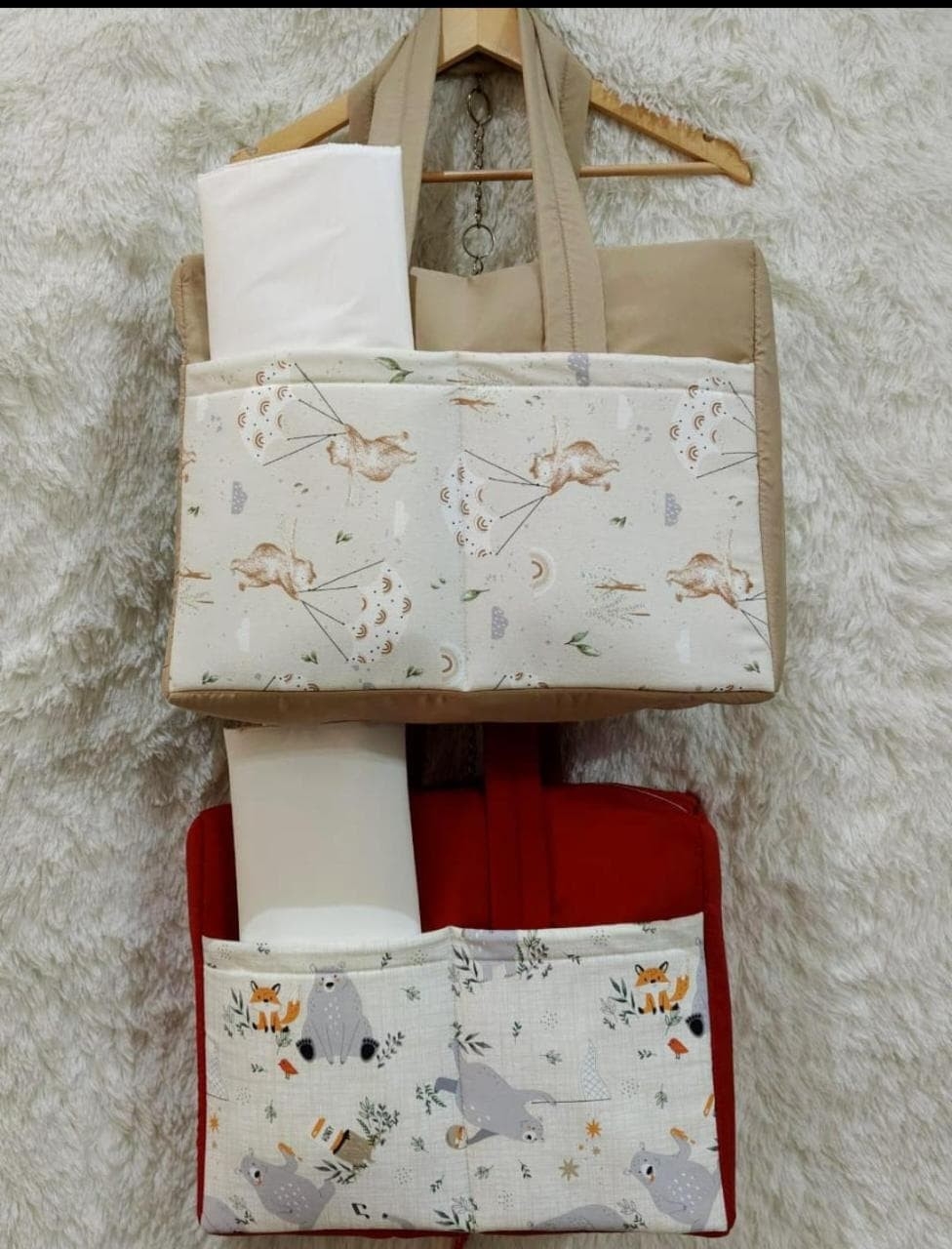 Bolso Matrenal  y Cambiador Basico Blanco - Imagen 3
