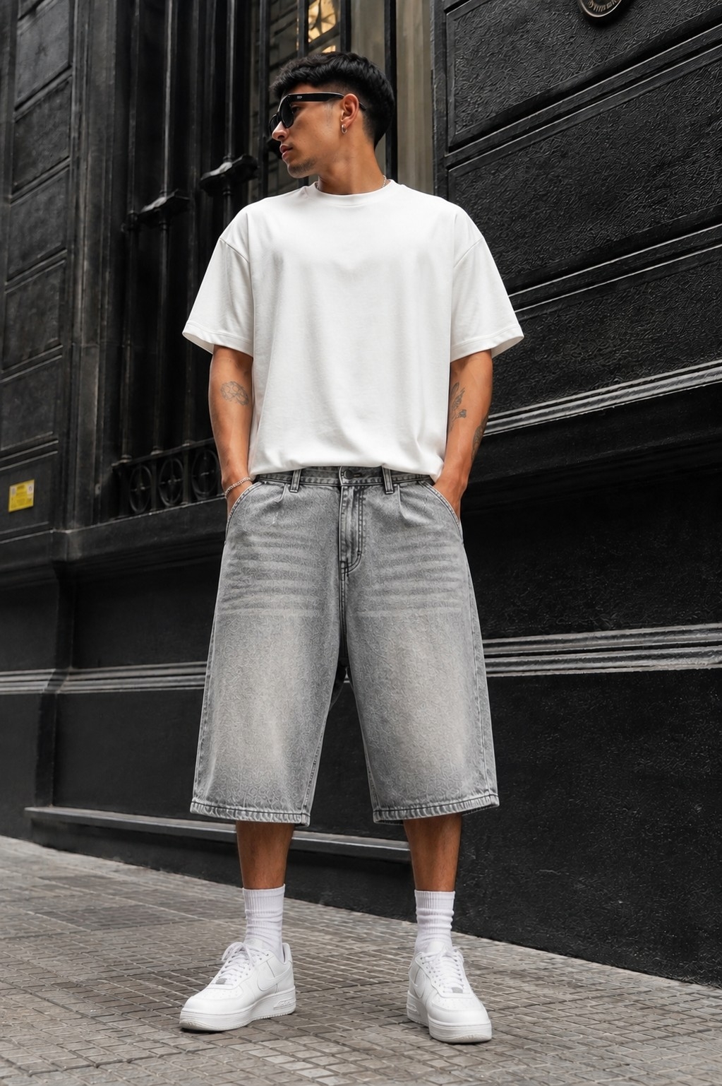 Bermuda Baggy Bordado (r) - Imagen 2