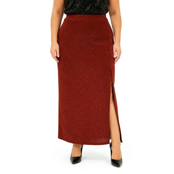 Pollera Larga de Glittler con Tajo