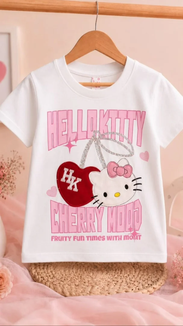 Remera de Nena Hello Kitty Bordado - Imagen 4