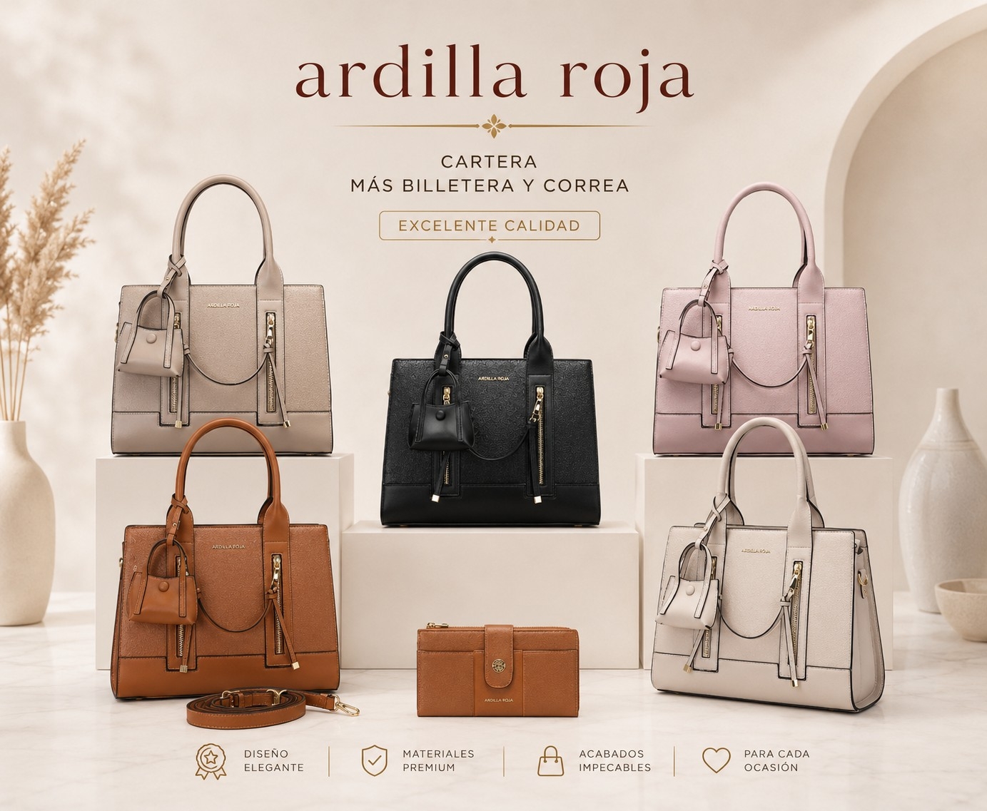 Cartera Ar mas Billetera y Correa - Imagen 3