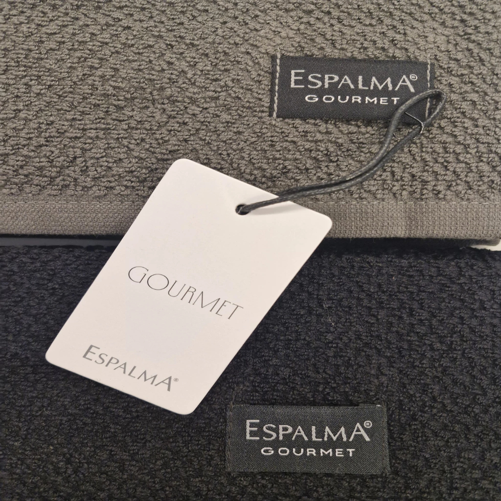 Repasadores X2 Espalma Gourmet Gris & Negro 100% Algodon - Repasadores%20espalma%20gris%20y%20negro4.jpg