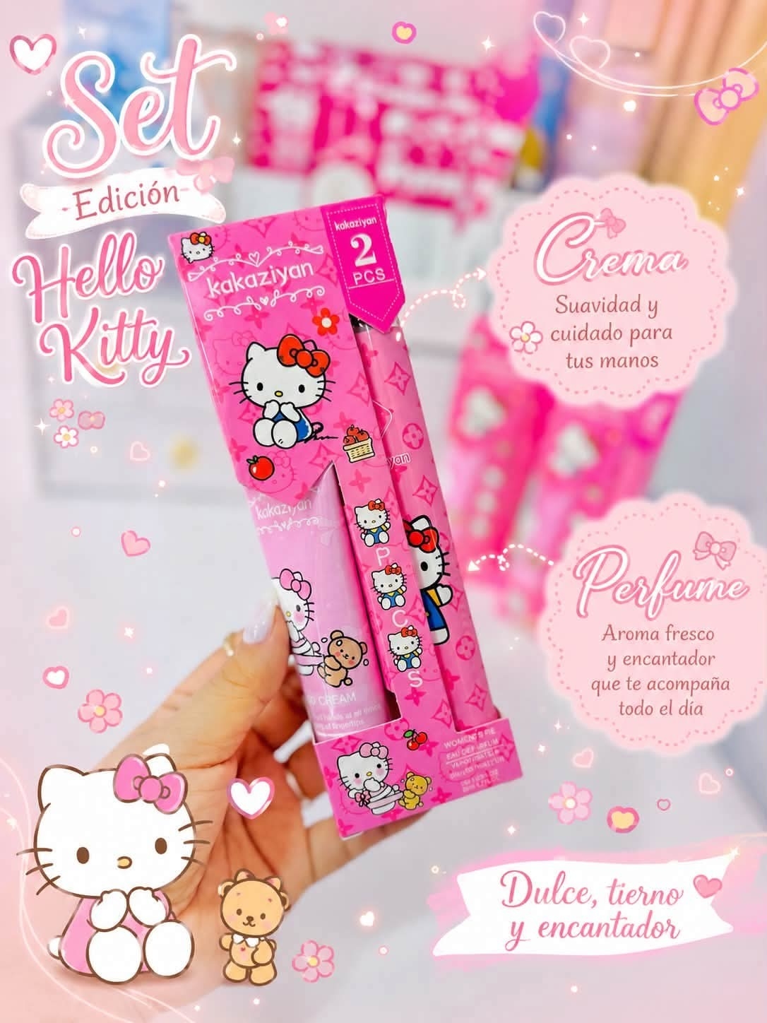 Set Perfume Crema Kitty - Imagen 3
