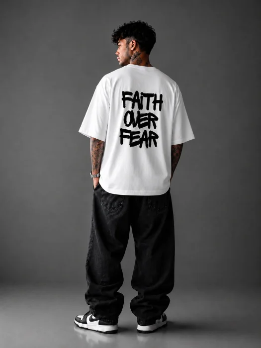 Remeras Oversize Fait Over Fear | Algodon Premium