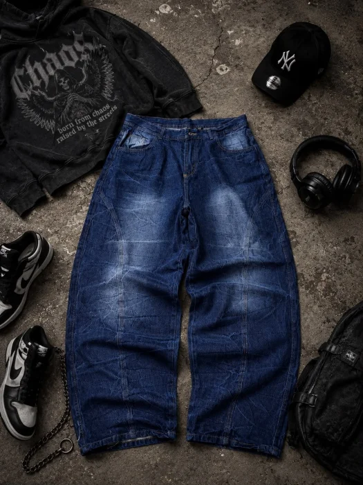 Baggy Recorte Azul