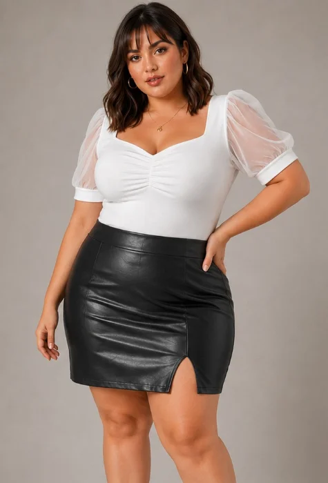 Pollera Engomada Cuerina