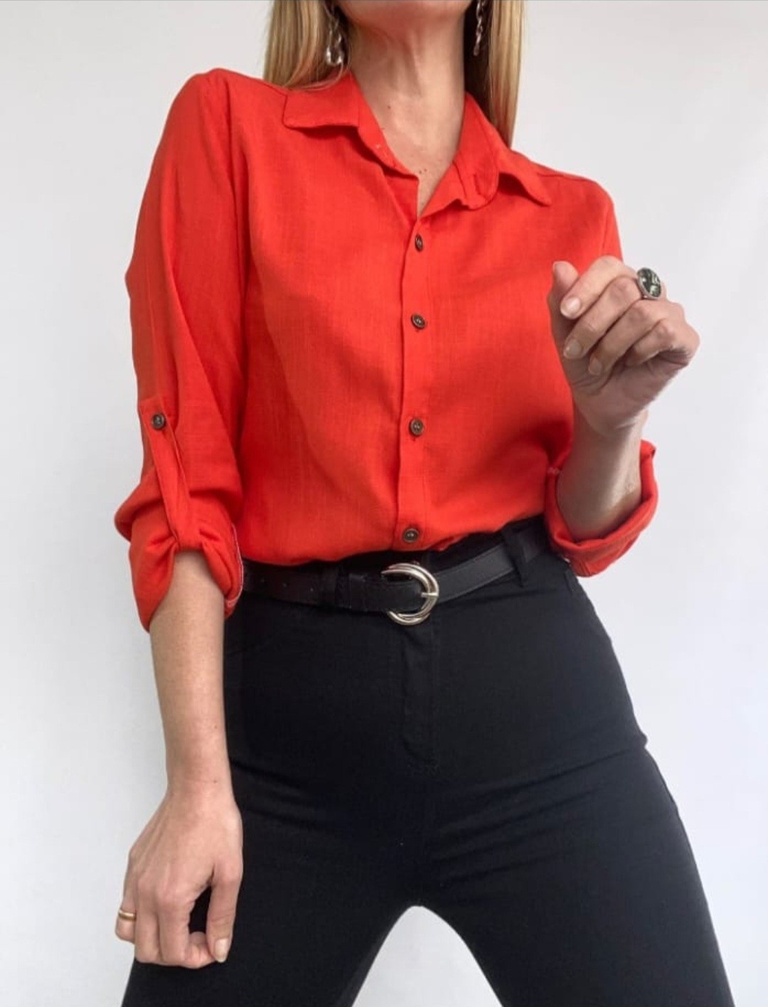 Camisa Manga Larga del 2 al 5 Lino Espandex  por Pedido del 2 al 5 - Imagen 3