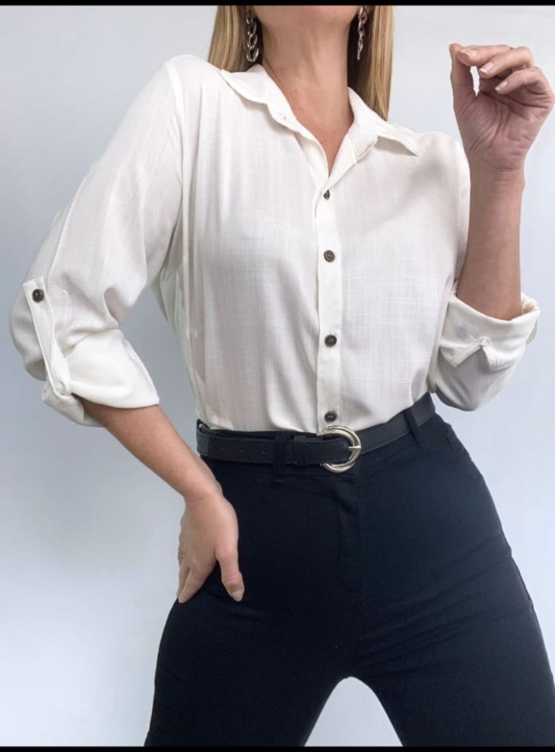 Camisa Manga Larga del 2 al 5 Lino Espandex  por Pedido del 2 al 5 - Imagen 4