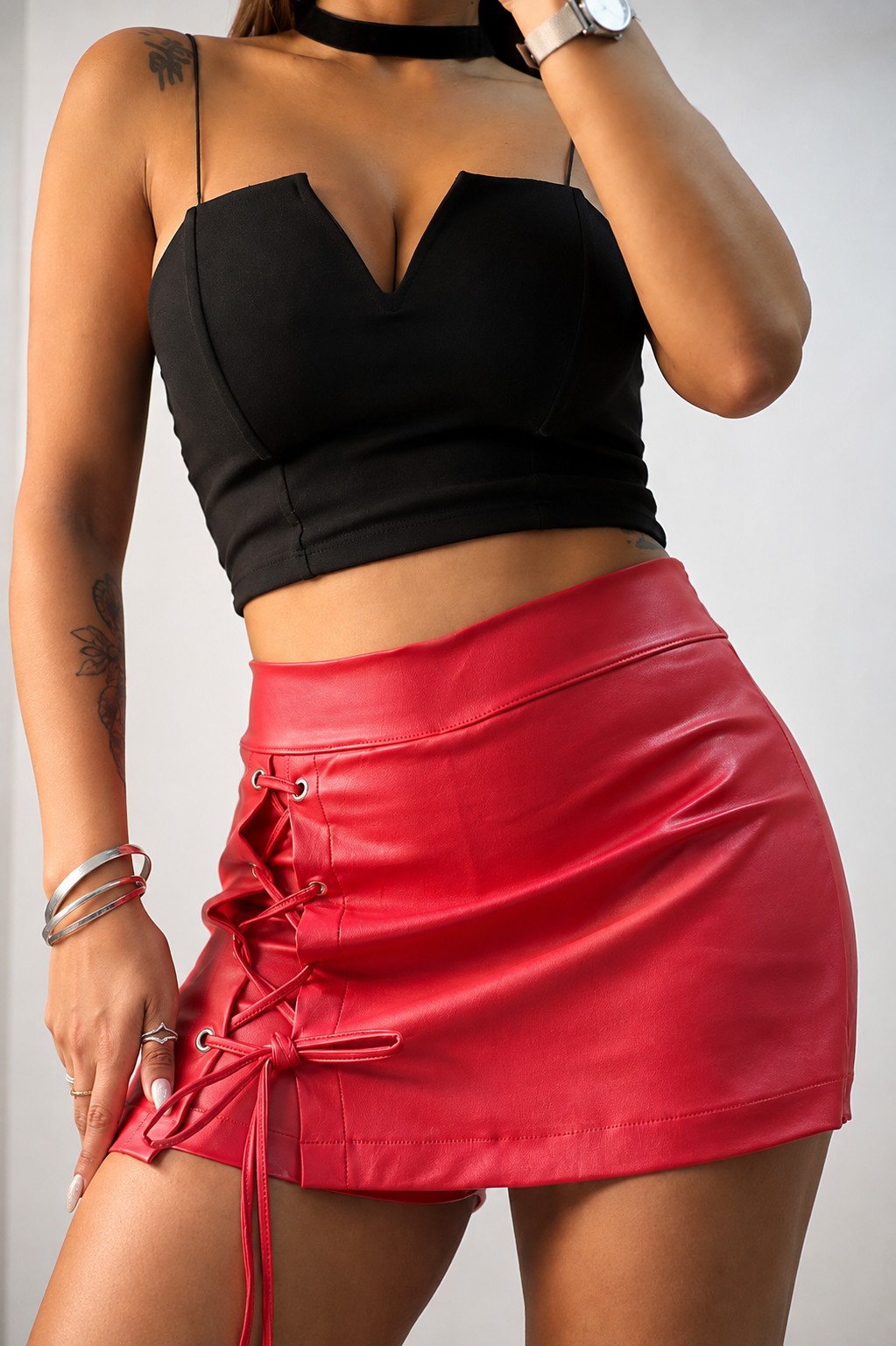 Disponible Shorts Pollera con Ojal - Imagen 2