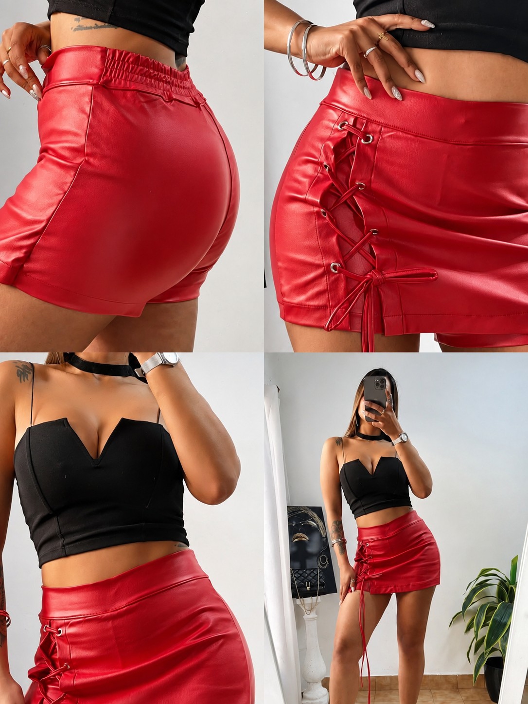 Disponible Shorts Pollera con Ojal - Imagen 4