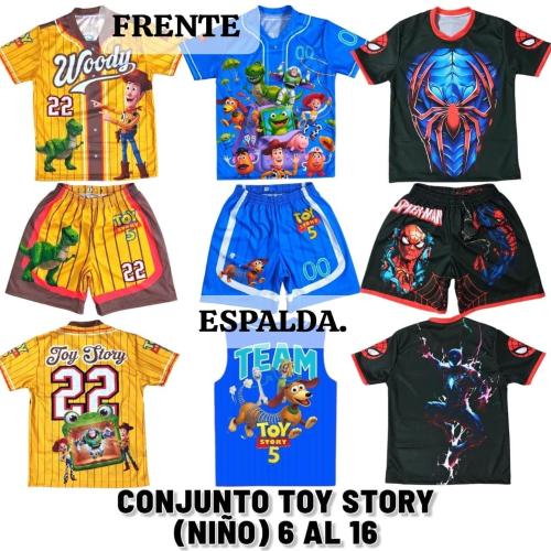 Conjunto Toy Story  de Niño Varios Diseño Talle 4 al 16