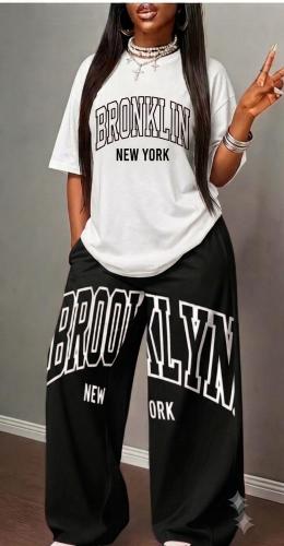 Conjunto Remera mas Palazo Broonklin del Talle 1 al 5