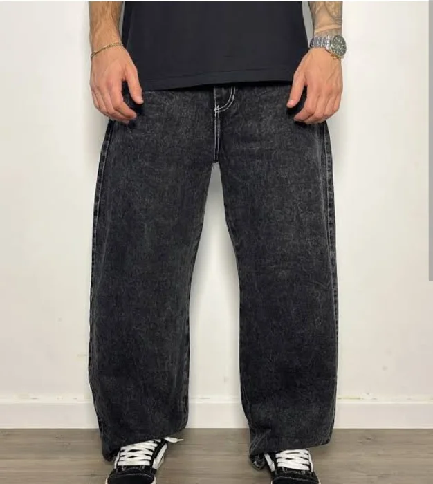 Baggy Jean Gris Bat