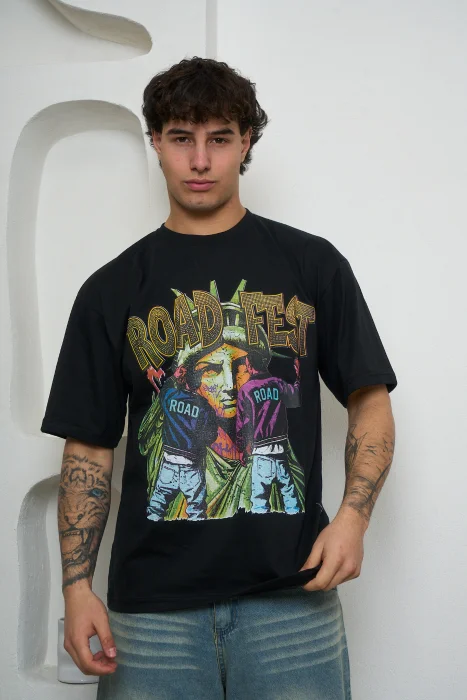 Remera Oversize Bad Habits