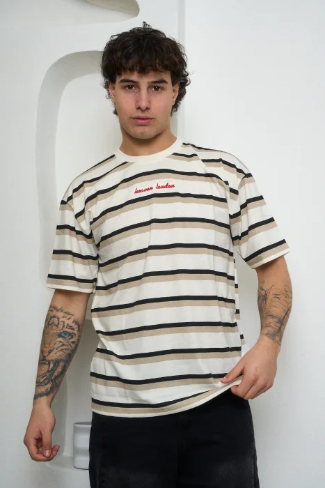 Remera Oversize Rallada con Bordado