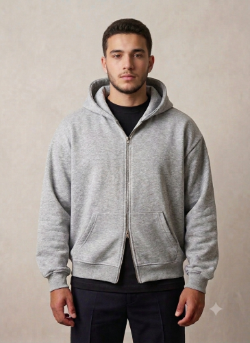 Campera Boxy Fit Rustica (doble Cierre)