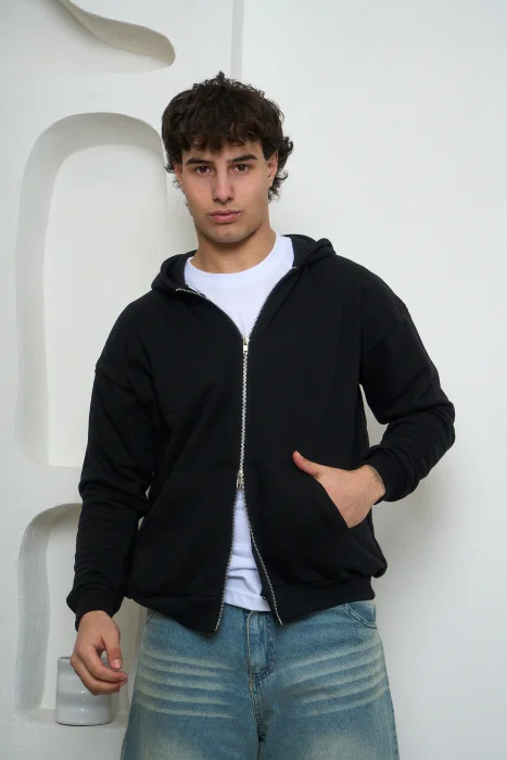 Campera Boxy Fit Rustica (dobel Zip)