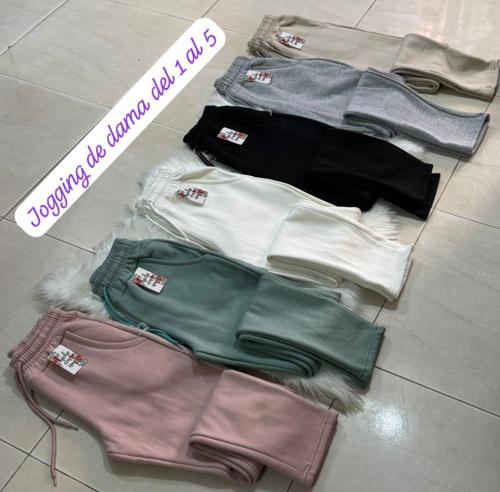 Joggins Recto Liso de Dama Algodon Premium
