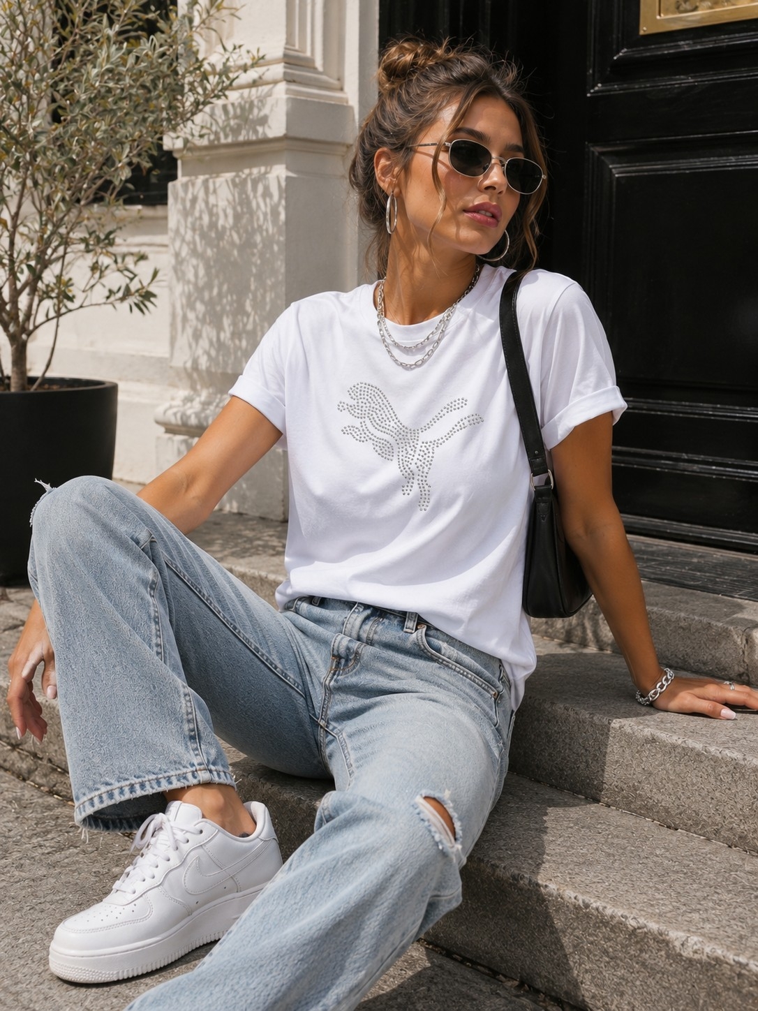 Remeras Dama Premium con Stras - Imagen 5
