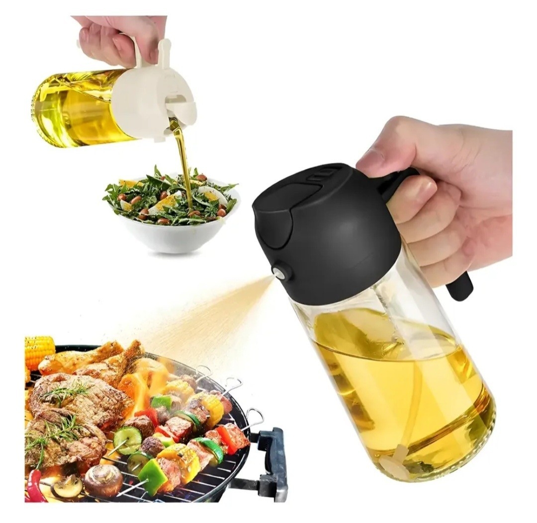 Rociador Pulverizador Vertedor Dosificador Aceite Botella Color Negro - Imagen 2