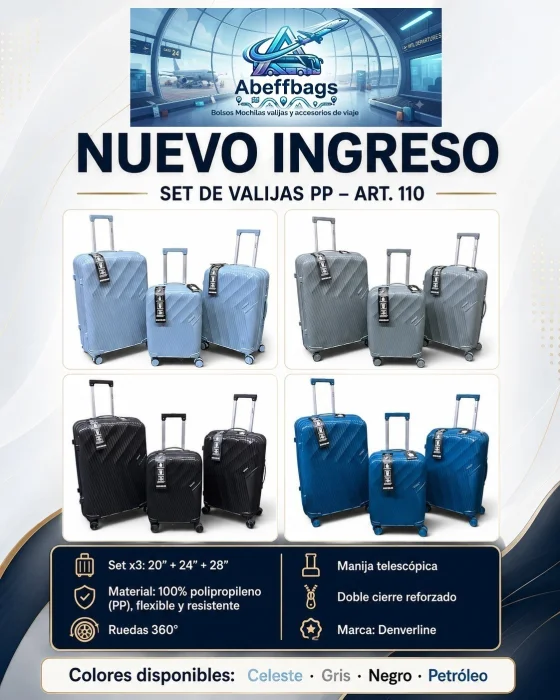 Set de Valijas X 3 Denverline