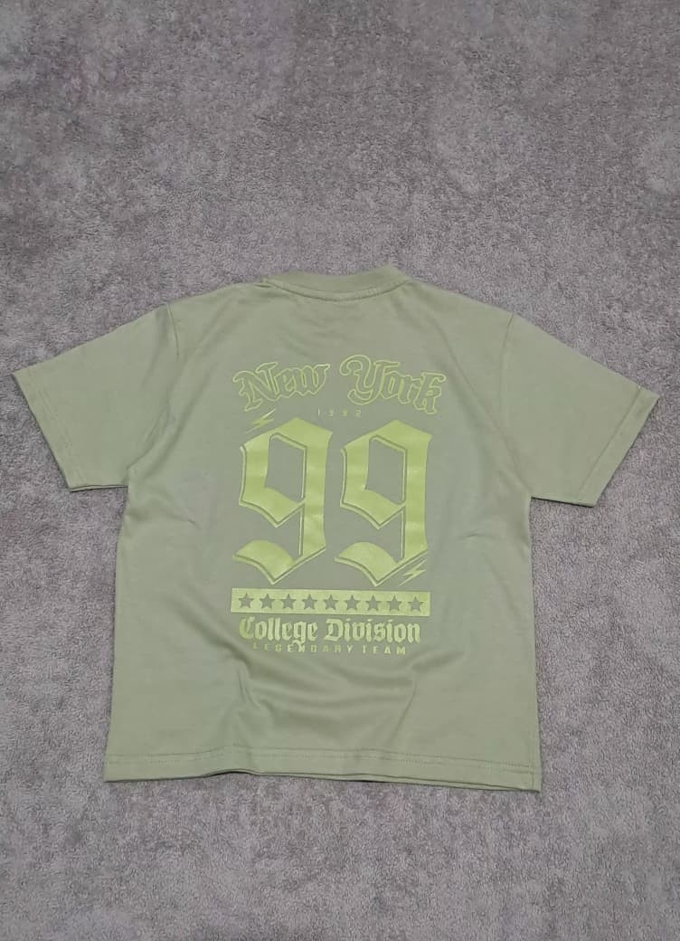 Remeras Manga Corta Niños Over ( Jersey Algodón Peinado) - Imagen 2