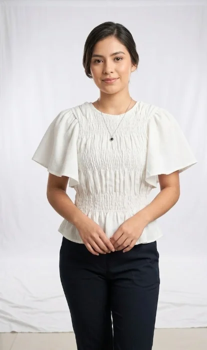 Blusa Volado de Lino Sastrero!!!