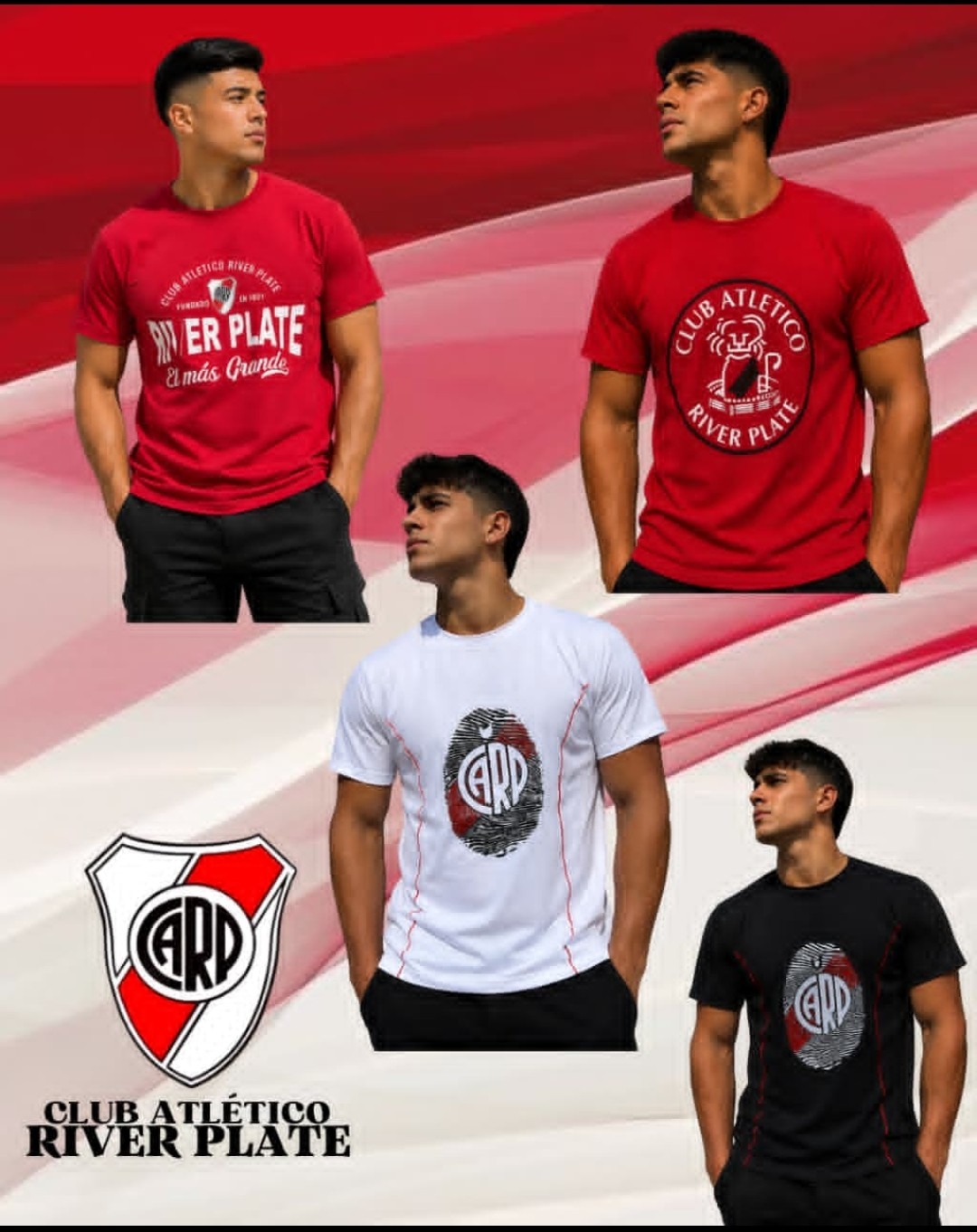 Remera Boca River Algodón - Imagen 2