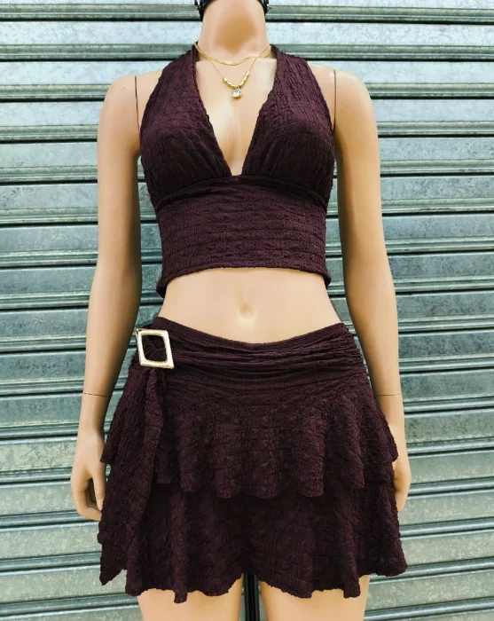 Conjunto Short Pollera