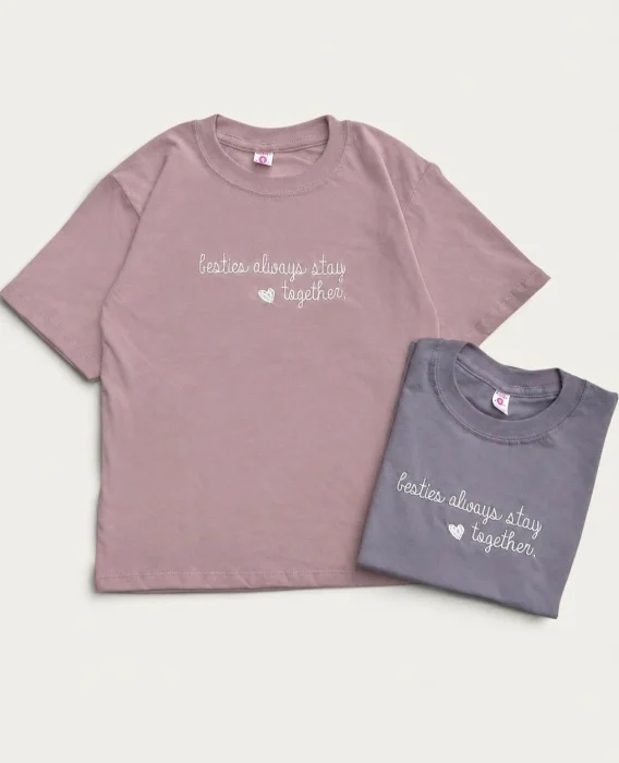 Remera Oversize Algodón Peinado Nena Corazón