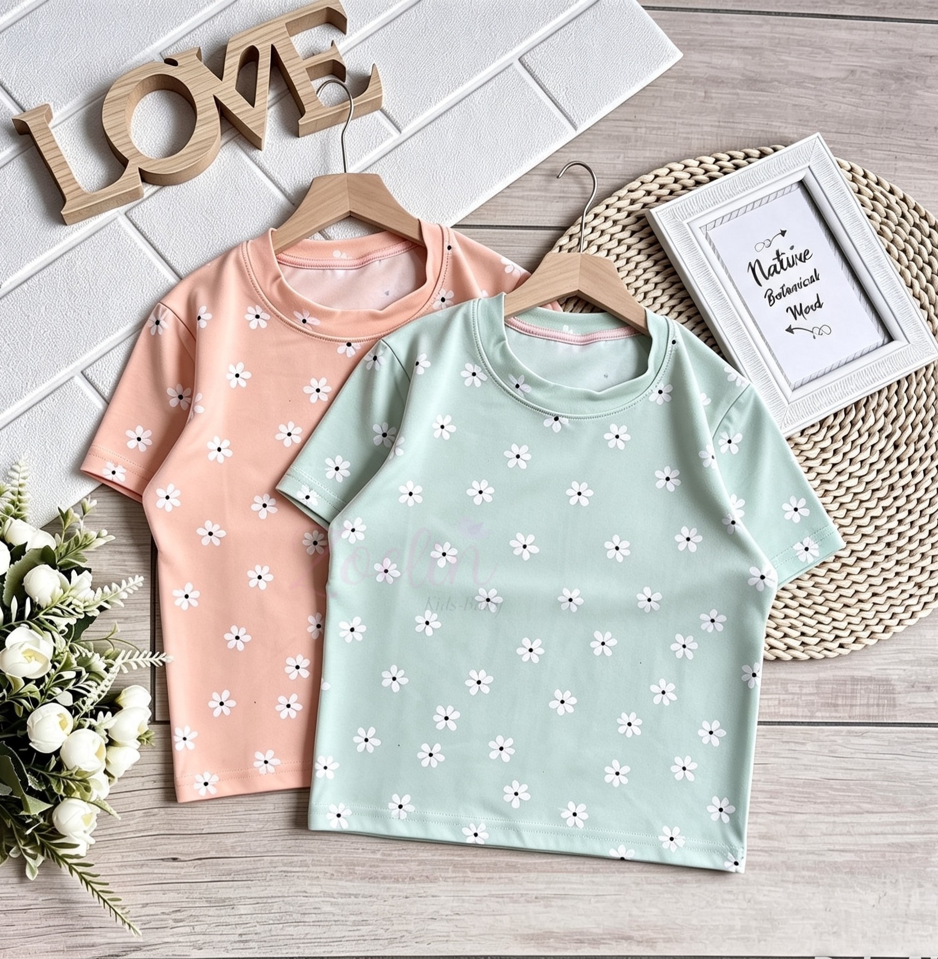 Remera Flores Algodón  con Lycra Premium Muy Linda Calidad - Imagen 2